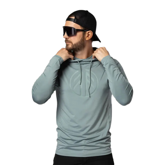 Beyond Nordic BN220 M\'s LS Sunblock Hoodie Green Milieu dans le groupe Habits et chaussures / Vêtements / Sweats / Hoodies l\'adresse Sportfiskeprylar.se (BN220-M-GREEN-Lr)