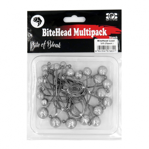 Bite Of Bleak Bitehead Mix Multi-pack (25-Pack) - 5/0 dans le groupe Hameçons et terminal tackle / Têtes plombées / Têtes plombées rondes l\'adresse Sportfiskeprylar.se (BOB-00-0632)