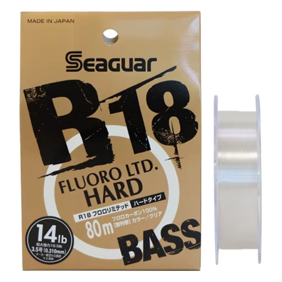 Seaguar R18 Fluoro LTD Hard Bass 80m dans le groupe Lignes de pêche / Fluorocarbone, fil fluorocarbone l\'adresse Sportfiskeprylar.se (BOB-00-SEAGUAR-0140r)