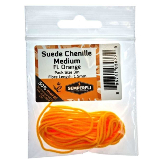 Semperfli Suede Chenille 1.5mm Medium - Fl Orange dans le groupe Hameçons et terminal tackle / Fabrication mouche / Matériel de montage de mouches / Yarn et chenille l\'adresse Sportfiskeprylar.se (BSC2003FOR)