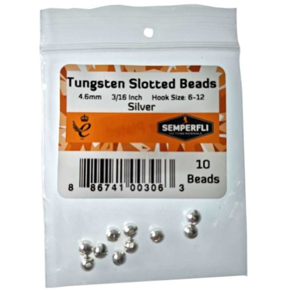 Semperfli Tungsten Slotted Beads 2mm - Silver dans le groupe Hameçons et terminal tackle / Fabrication mouche / Matériel de montage de mouches / Cones l\'adresse Sportfiskeprylar.se (BTBD020SLV)