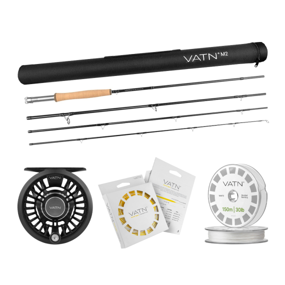 VATN M2 Dry Fly+ Flugset 9\' - #5 dans le groupe Ensembles de pêche / Kit de pêche à la mouche / Jeux de pêche à la mouche à une main l\'adresse Sportfiskeprylar.se (BUNDLEVATNM29052026DRY)