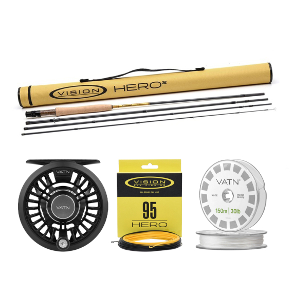 Vision HERO² 95 Flugset 9\' - #5 dans le groupe Ensembles de pêche / Kit de pêche à la mouche / Jeux de pêche à la mouche à une main l\'adresse Sportfiskeprylar.se (BUNDLEVHII49052026HERO95)