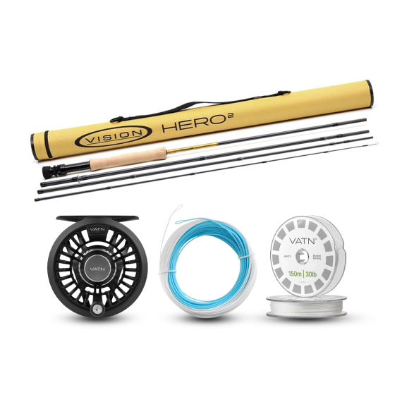 Vision Seatrout HERO² Coastal+ Flugset - 9\' #7 dans le groupe Ensembles de pêche / Kit de pêche à la mouche / Jeux de pêche à la mouche à une main l\'adresse Sportfiskeprylar.se (BUNDLEVHII49072026COASTAL)