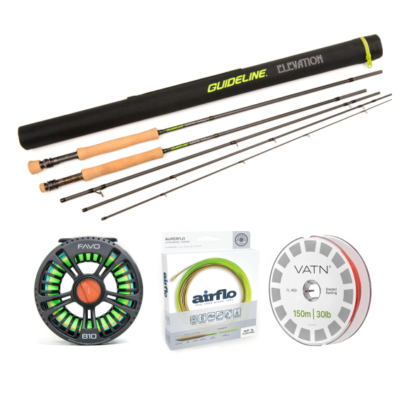 Gudieline Elevation Universal Taper Combo - 9\' #5 dans le groupe Kit de pêche / Kit de pêche à la mouche / Jeux de pêche à la mouche à une main l\'adresse Sportfiskeprylar.se (BUNDLE_105314GLFAVOFLO)