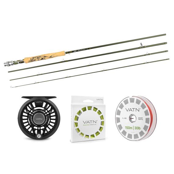 Pool 12 Accelerator / VATN Dry Fly Fly Combo - 9\' #4 dans le groupe Kit de pêche / Kit de pêche à la mouche / Jeux de pêche à la mouche à une main l\'adresse Sportfiskeprylar.se (BUNDLE_20258553FLAR4F)