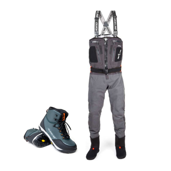 Guideline Alta Sonic T-Zip ULBC Wader Combo Vibram dans le groupe Habits et chaussures / Waders et équipement de wading / Kits wading l\'adresse Sportfiskeprylar.se (BUNDLE_GL50710)