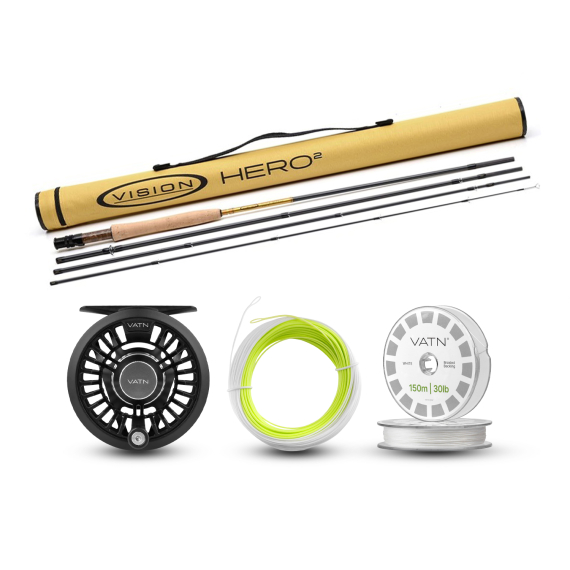 Vision Trout HERO² / M2 Allround Taper+ Flugset - 9\'6\'\' #7 dans le groupe Ensembles de pêche / Kit de pêche à la mouche / Jeux de pêche à la mouche à une main l\'adresse Sportfiskeprylar.se (BUNDLE_VHII49672026ARTM2)