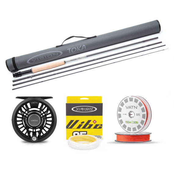 Vision Toka / Vibe 85+ Flugset - 9\' #5 dans le groupe Kit de pêche / Kit de pêche à la mouche / Jeux de pêche à la mouche à une main l\'adresse Sportfiskeprylar.se (BUNDLE_VTO4905_V85)
