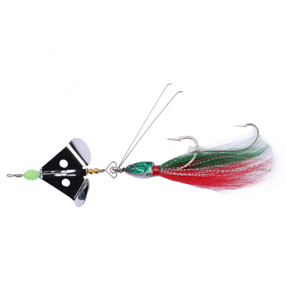 Wiggbuzz Buzzer - Green/Red dans le groupe Leurre de la peche / Spinnerbait, spinnerbait brochet l\'adresse Sportfiskeprylar.se (BUZ5)