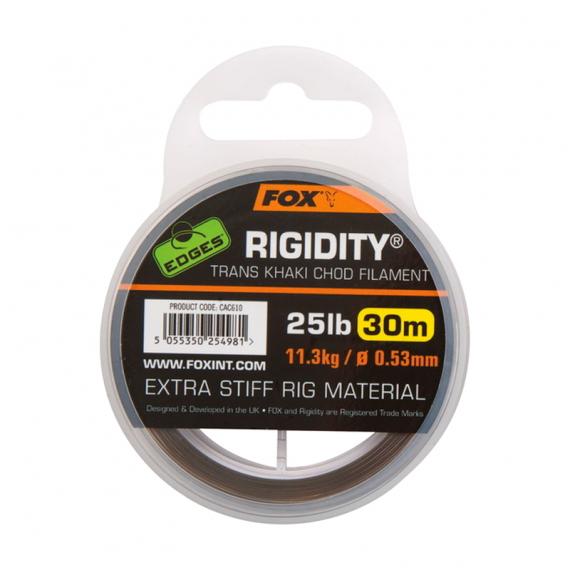 Fox Edges Rigidity Chod Filament 30m dans le groupe Hameçons et terminal tackle / Leaders et Bas de ligne / Bas de ligne / Autres bas de lignes l\'adresse Sportfiskeprylar.se (CAC610r)