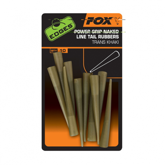 Fox Power Grip Naked Line Tail Rubbers Size 7, 10-pack dans le groupe Hameçons et terminal tackle / Accessoires montages / Sleeves et thermoretractables l\'adresse Sportfiskeprylar.se (CAC686)