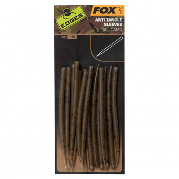 Fox Edges Camo XL Anti Tangle Sleeves 15pcs dans le groupe Hameçons et terminal tackle / Accessoires montages / Sleeves et thermoretractables l\'adresse Sportfiskeprylar.se (CAC766)