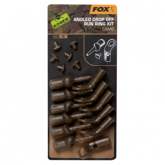 Fox Edges Camo Angled Drop Off Run Rig Kit 6-pack dans le groupe Hameçons et terminal tackle / Accessoires montages / Autres accessoires rig l\'adresse Sportfiskeprylar.se (CAC775)