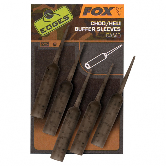 Fox Edges Camo Naked Chod/Heli Buffer Sleeves 6pcs dans le groupe Hameçons et terminal tackle / Accessoires montages / Sleeves et thermoretractables l\'adresse Sportfiskeprylar.se (CAC781)