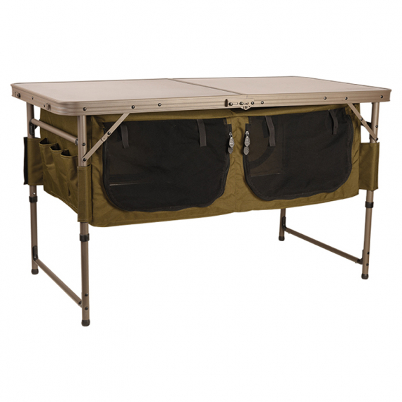 Fox Session Table with Storage dans le groupe Loisirs en plein air / Tentes et aménagement / Tentes / Tables biwi l\'adresse Sportfiskeprylar.se (CAC784)
