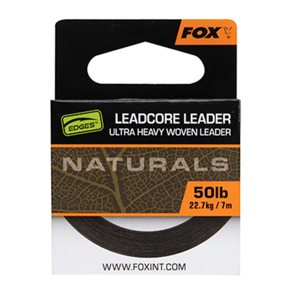 Fox Edges Naturals Leadcore Leader dans le groupe Hameçons et terminal tackle / Leaders et Bas de ligne / Bas de ligne / fil de plomb l\'adresse Sportfiskeprylar.se (CAC821r)