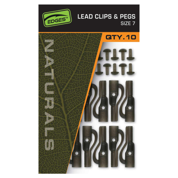 Fox Naturals Lead Clips & Pegs - Size 7 dans le groupe Hameçons et terminal tackle / Accessoires montages / Plombs clips l\'adresse Sportfiskeprylar.se (CAC829)