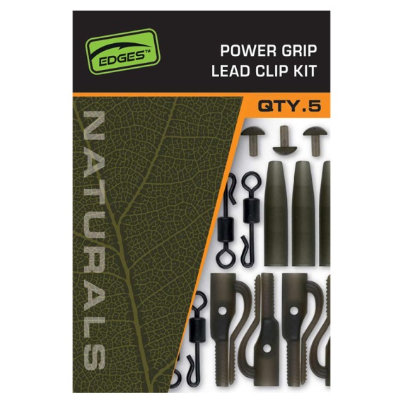 Fox Edges Naturals Power Grip Lead Clip Kit dans le groupe Hameçons et terminal tackle / Accessoires montages / Plombs clips l\'adresse Sportfiskeprylar.se (CAC843)