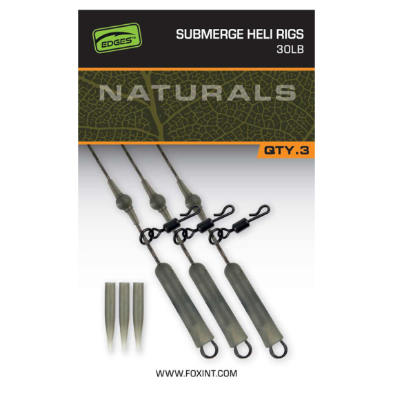 Fox Naturals Submerged Heli Rigs dans le groupe Hameçons et terminal tackle / Accessoires montages / Autres accessoires rig l\'adresse Sportfiskeprylar.se (CAC848r)