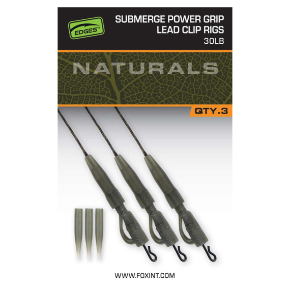 Fox Naturals Sub Power Grip Lead Clip dans le groupe Hameçons et terminal tackle / Accessoires montages / Plombs clips l\'adresse Sportfiskeprylar.se (CAC850r)