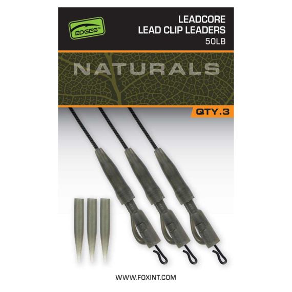 Fox Naturals Leadcore PG Lead Clip Leaders dans le groupe Hameçons et terminal tackle / Accessoires montages / Plombs clips l\'adresse Sportfiskeprylar.se (CAC852)