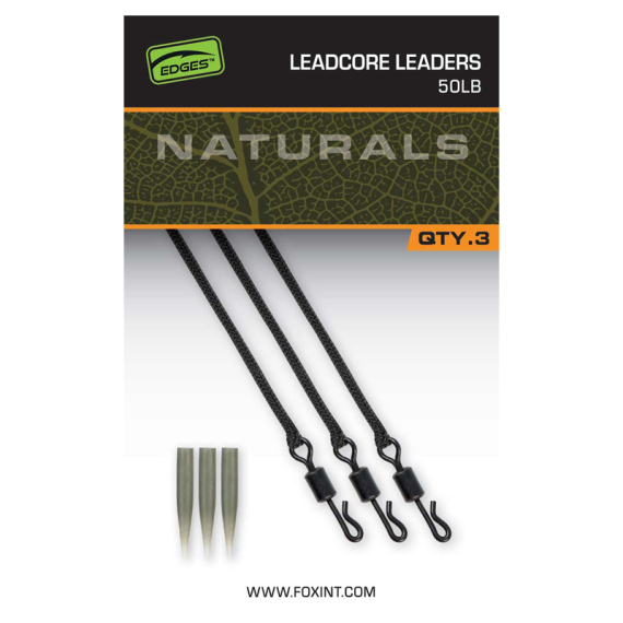 Fox Naturals Leadcore Leaders dans le groupe Hameçons et terminal tackle / Accessoires montages / Plombs clips l\'adresse Sportfiskeprylar.se (CAC854)