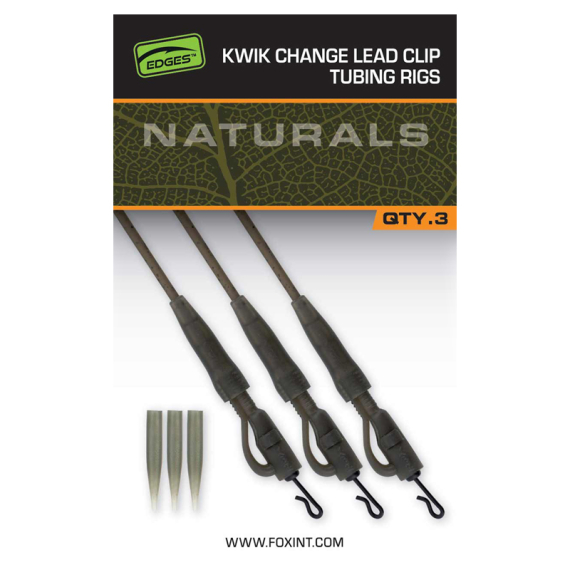 Fox Edges Kwik Change Lead Clip Tubing Rigs dans le groupe Hameçons et terminal tackle / Accessoires montages / Plombs clips l\'adresse Sportfiskeprylar.se (CAC895)