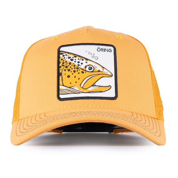 SQRTN Trout Trucker Cap Mustard dans le groupe Habits et chaussures / Chapeau de peche, casquette peche / Casquettes / Casquettes trucker l\'adresse Sportfiskeprylar.se (CAP-256-OSFA)