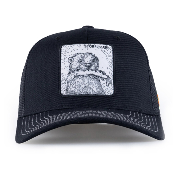 SQRTN Storfiskarn Trucker Cap Black dans le groupe Habits et chaussures / Chapeau de peche, casquette peche / Casquettes / Casquettes trucker l\'adresse Sportfiskeprylar.se (CAP-292-OSFA)