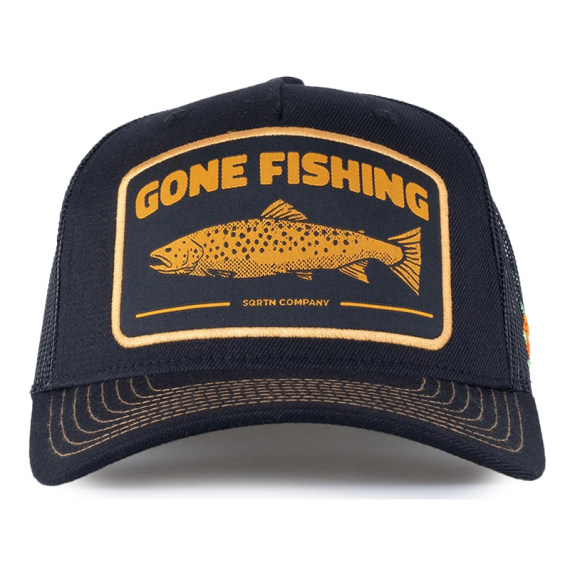 SQRTN Trout Trucker Cap Black dans le groupe Habits et chaussures / Chapeau de peche, casquette peche / Casquettes / Casquettes trucker l\'adresse Sportfiskeprylar.se (CAP-331-OSFA)