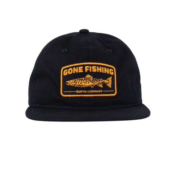 SQRTN Trout 6-Panel Cap, Black dans le groupe l\'adresse Sportfiskeprylar.se (CAP-419-OSFA)