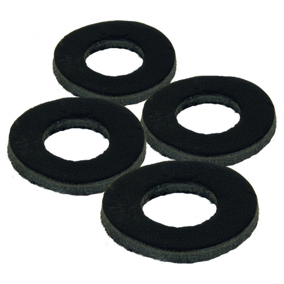 Fox Black Leather Washers (4-pack) dans le groupe Accessoires de pêche / Rodpods, repose-cannes et banksticks / Stage stands, adaptateurs et accessoires l\'adresse Sportfiskeprylar.se (CBB006)