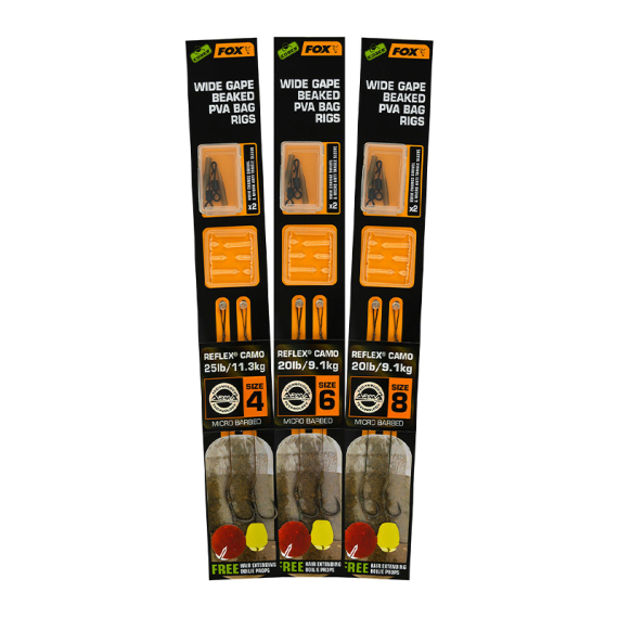 Fox Edges Wide Gape Beaked PVA Ready Rigs dans le groupe Hameçons et terminal tackle / Montages préfaits l\'adresse Sportfiskeprylar.se (CCR172r)