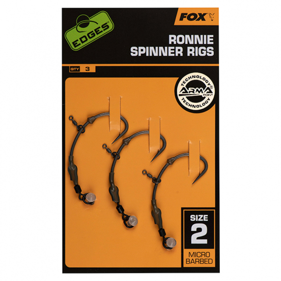 Fox Edges Ronnie Spinner Rigs dans le groupe Hameçons et terminal tackle / Montages préfaits / Montages specimen l\'adresse Sportfiskeprylar.se (CCR186r)