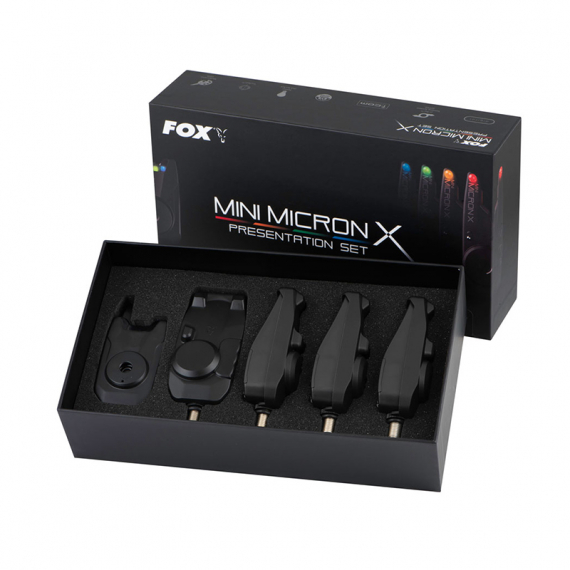 Fox Mini Micron X 4 Rod Set dans le groupe Accessoires de pêche / Détecteurs de touches et indicateurs / Detecteur de touche peche l\'adresse Sportfiskeprylar.se (CEI199)