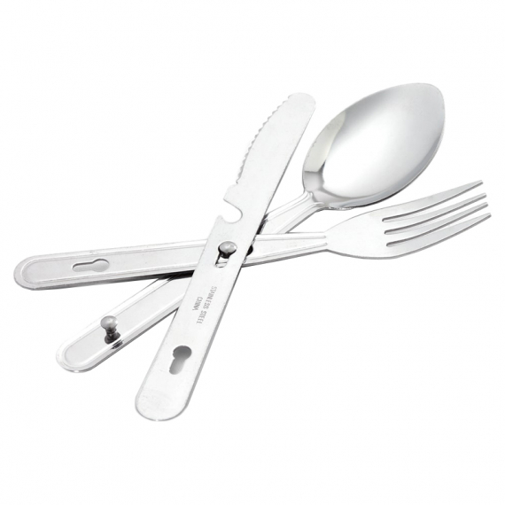 Coghlans Chow Kit (Knife, Fork & Spoon Set) dans le groupe Loisirs en plein air / Cuisines camping et ustensiles / Couverts et Accessoires l\'adresse Sportfiskeprylar.se (CG721BP)