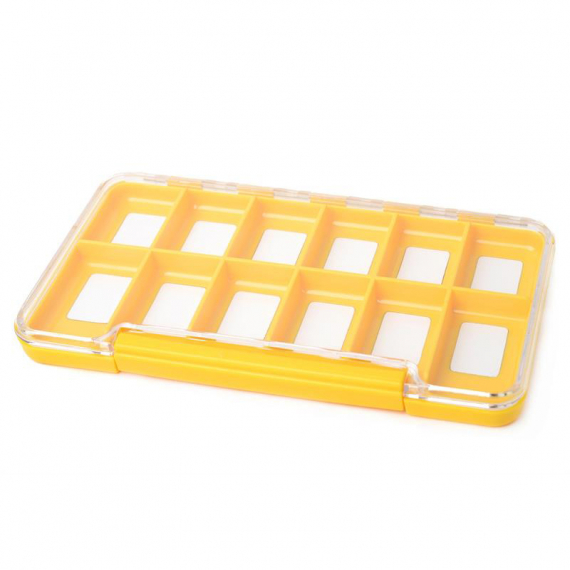 Fly-Dressing Yellow Box - 12M Compartments dans le groupe Stockage / Boite de peche / Boîtes à mouche l\'adresse Sportfiskeprylar.se (CH-203)