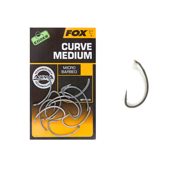 Fox Edges Armapoint Curve Shank Medium dans le groupe Hameçons et terminal tackle / Hamecon peche / Hameçon carpe l\'adresse Sportfiskeprylar.se (CHK198r)