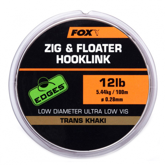 Fox Zig and Floater Hooklink Trans Khaki dans le groupe Hameçons et terminal tackle / Leaders et Bas de ligne / Bas de ligne / Bas de ligne monofilament l\'adresse Sportfiskeprylar.se (CML168r)