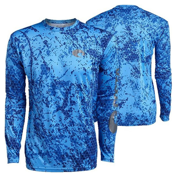 Costa Technical Hexo Camo Blue - Small dans le groupe Habits et chaussures / Vêtements / Sweats / T-shirts manches longues l\'adresse Sportfiskeprylar.se (CO-TECHHEXO10B)