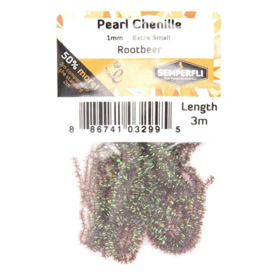 Semperfli Pearl Chenille 1mm - Rootbeer dans le groupe Hameçons et terminal tackle / Fabrication mouche / Matériel de montage de mouches / Yarn et chenille l\'adresse Sportfiskeprylar.se (CPSC001RBR)