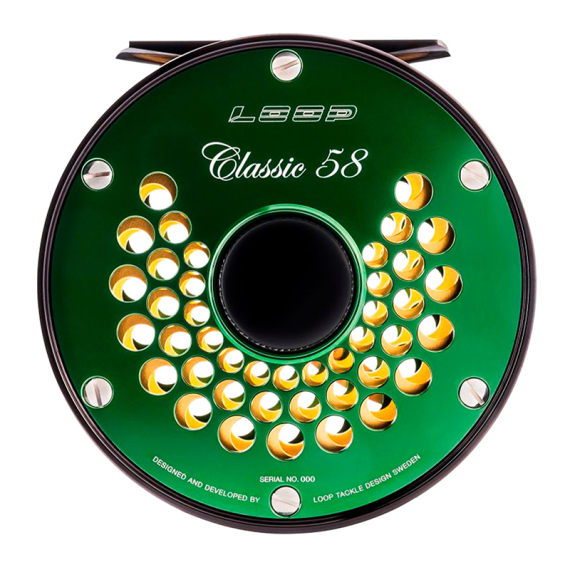 Loop Classic Reel Ported Verdant dans le groupe Moulinet de pêche / Moulinets mouche et bobines suplémentaires / Moulinets mouche l\'adresse Sportfiskeprylar.se (CRG5-8PLr)