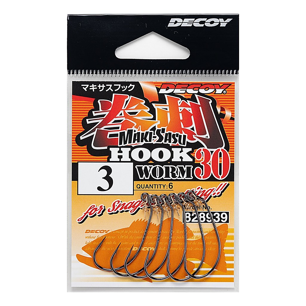 Decoy Worm30 Makisasu dans le groupe Hameçons et petit matériel / Hameçons de pêche / Hameçons texans l\'adresse Sportfiskeprylar.se (D829035r)