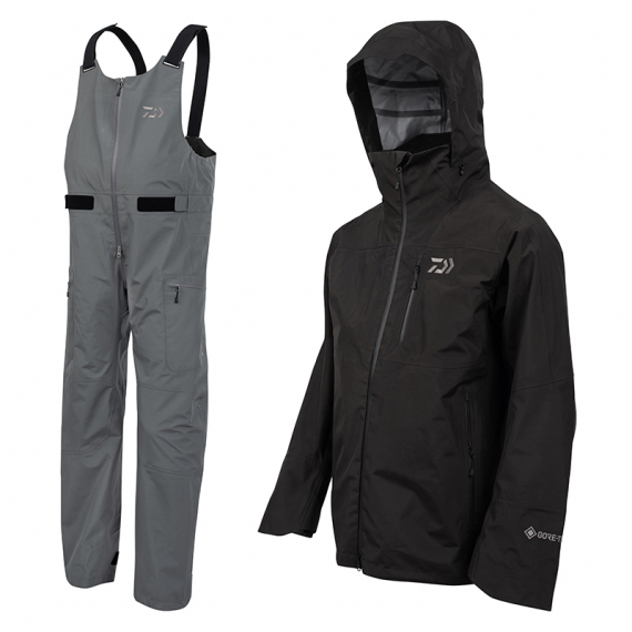 Daiwa Gore-Tex Clothing Set, Black/Grey dans le groupe Habits et chaussures / Habits / Combinaisons de pêche l\'adresse Sportfiskeprylar.se (DAIWAGTXSET)