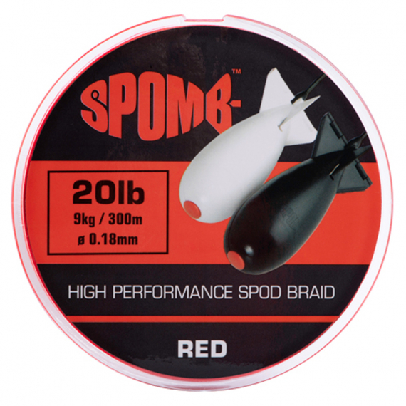 Spomb Braid 300m 9kg/20lb 0.18mm Red dans le groupe Lignes de pêche / Tresse peche l\'adresse Sportfiskeprylar.se (DBL001)