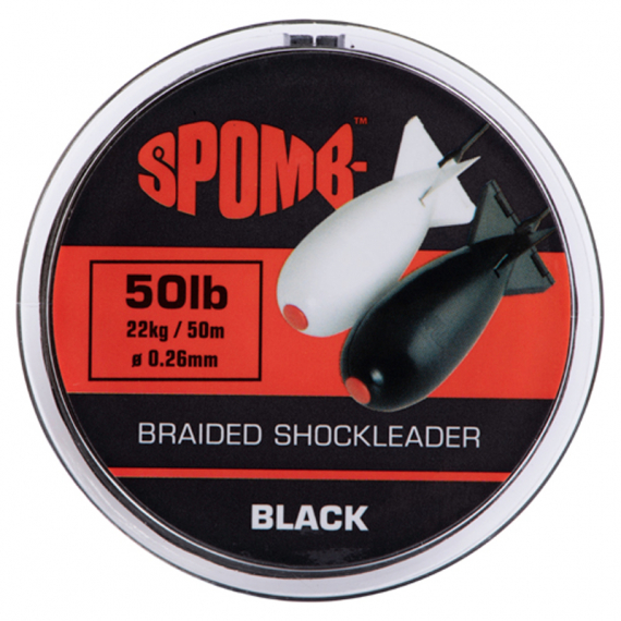 Spomb Braided Leader 22kg/50lb 50m Black dans le groupe Lignes de pêche / Tresse peche l\'adresse Sportfiskeprylar.se (DBL002)