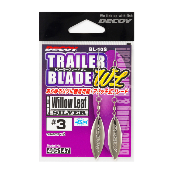 Decoy BL-10S Trailer Blade WL Silver dans le groupe Hameçons et terminal tackle / Montures et palettes spinnerbait l\'adresse Sportfiskeprylar.se (DBL10S2r)