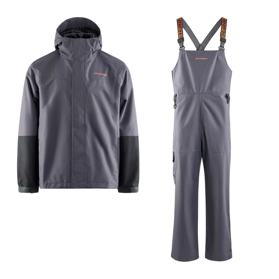 Grundéns Men\'s Deepwater 2L Fishing Jacket & Bib Set Anchor dans le groupe Vêtements & Chaussures / Vêtements / Combinaisons de pêche l\'adresse Sportfiskeprylar.se (DEEPWATERANCHORSET)