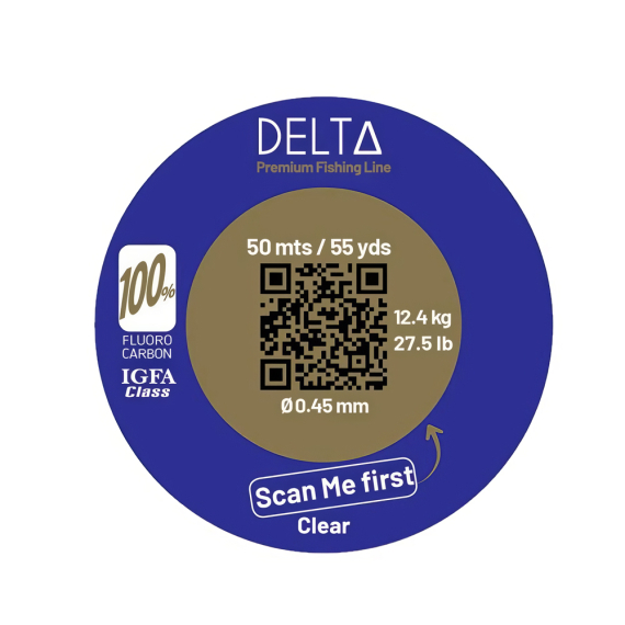 DELTA 100% Fluorocarbon C.TESTED dans le groupe Lignes de pêche / Fluorocarbone, fil fluorocarbone l\'adresse Sportfiskeprylar.se (DELTAFLUOR504r)